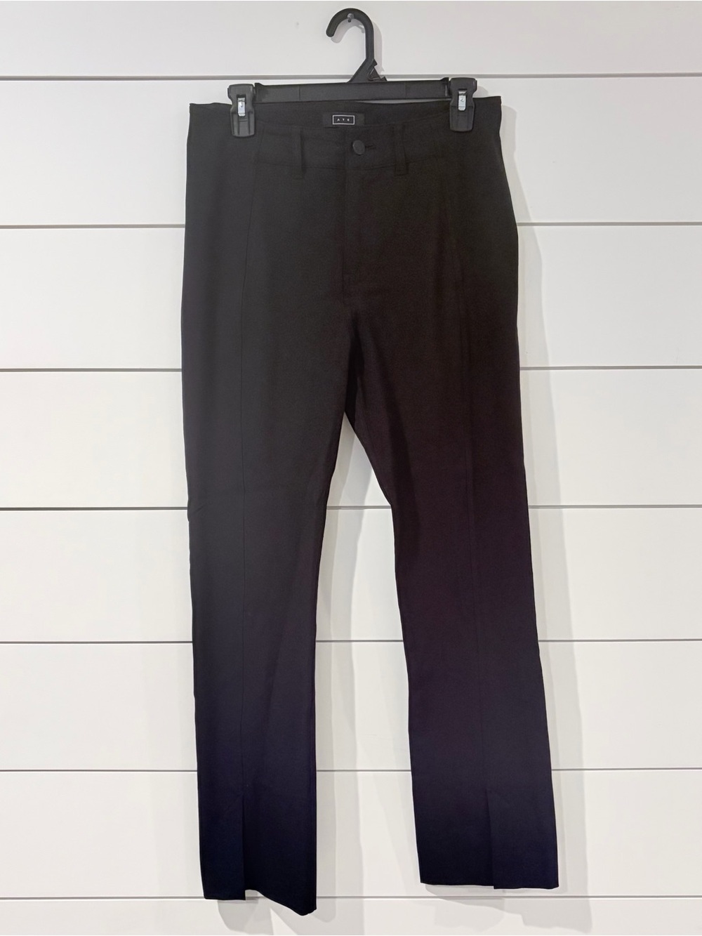 AYR The Sizzle Split Pants Black Quiet Luxury Minimalist 8 Office Capsule